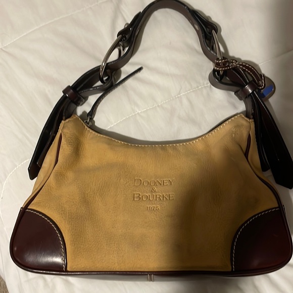 Dooney & Bourke Handbags - Dooney an Bourke small leather & suede shoulder bag preowned